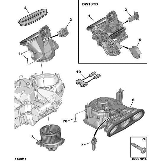 Air Con Control Resistor - Citroen Berlingo 2008-2012 Diesel | 6450P7
