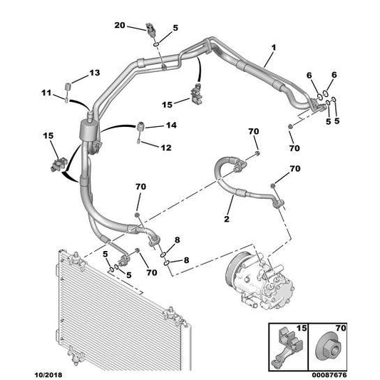 O-Ring - Citroen C4 2010-2013 Petrol | 6460TP