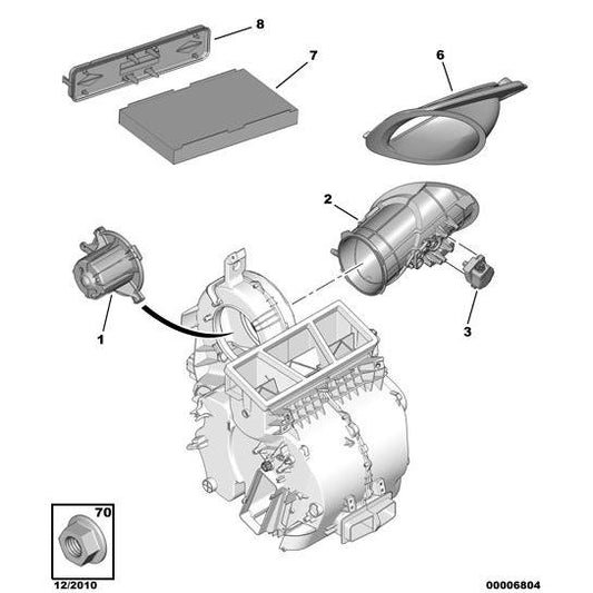 Passenger Compartment Particle Filter - Citroen C4 2008-2010 Petrol | 6479C2