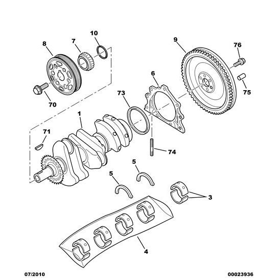 Flywheel Pin - Citroen C1 2005-2009 Petrol | 6822CV