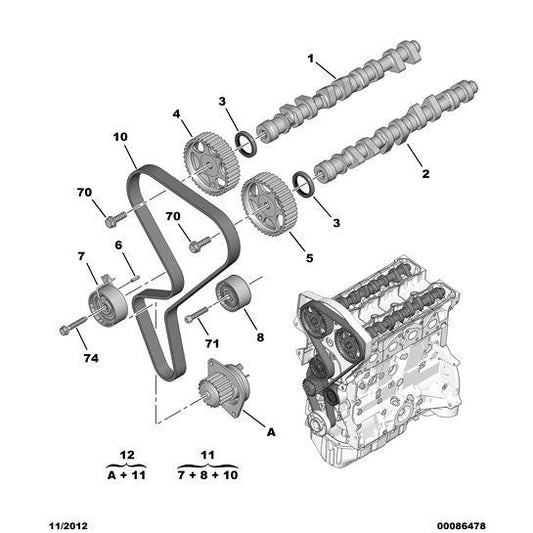 Socket Cheesehead Screw - Citroen C2 2003-2007 Petrol | 6913V0