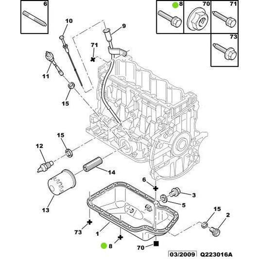 Genuine Peugeot Citroen Saxo 1996-2004 Bolt With Captive Washer | 692273