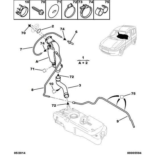 Cblx Rdl Screw - Citroen Berlingo 2008-2012 Diesel | 6924E4