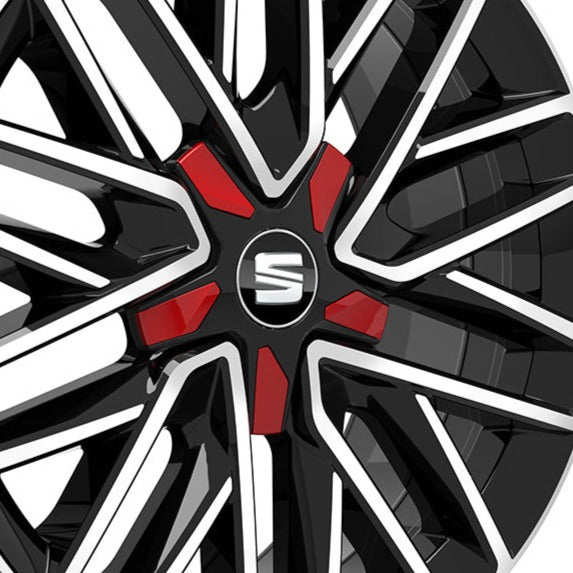 Genuine Special Red 17" Alloy Hub Cap - SEAT Ibiza 2018-2020 | 6F0071409B