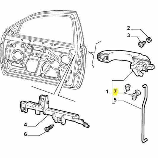 Door Handle Clip Kit - Alfa Romeo 147 | 71734374