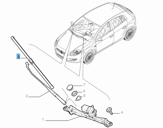 Front Wiper Blades - Fiat Bravo | 71779090