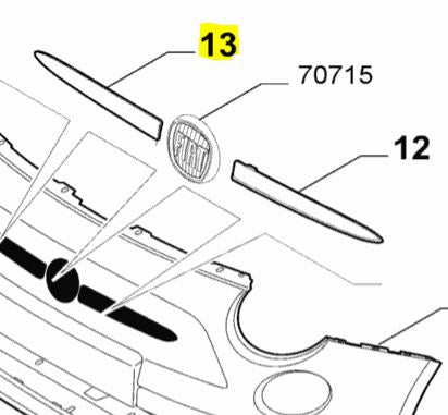 Genuine Fiat Moulding | 735455042