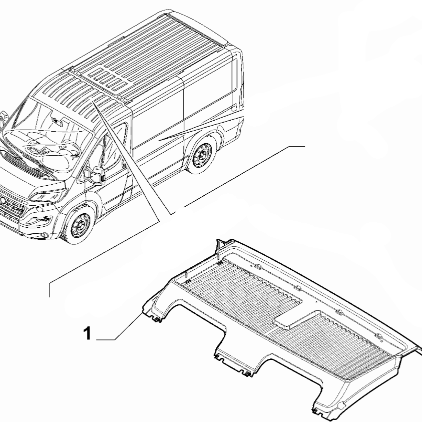 Over Cab Shelf - Fiat Ducato 2006> | 735532795