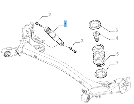 Rear Shock Absorber - Fiat / Fiat Professional | 52076374