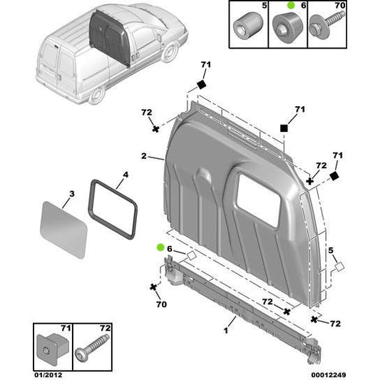 Genuine Peugeot Bonnet Stop - Citroen Dispatch 1994-2006 Diesel | 873361 | 873361