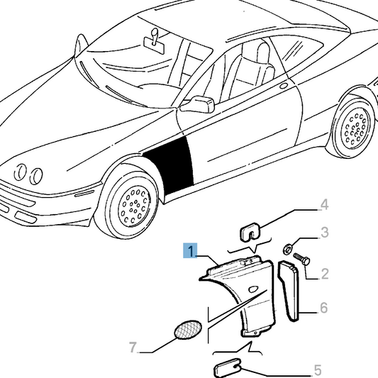 Left Front Fender - Alfa Romeo Gtv E Spider | 60577671