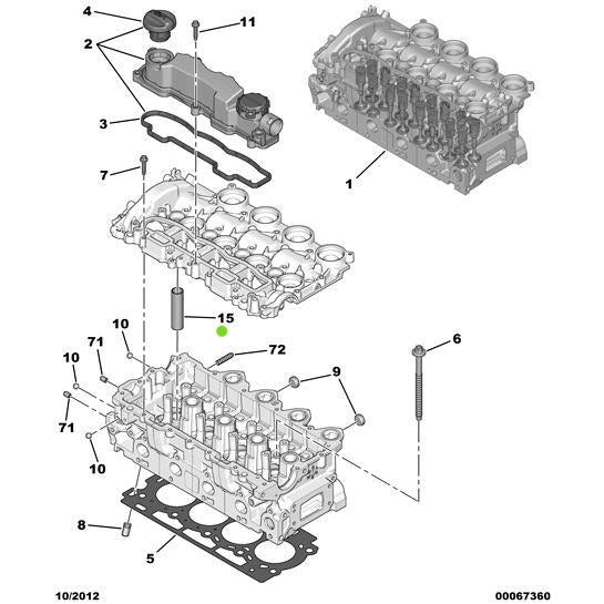 Non-Removable Injector Pipe - Citroen C5 2004-2008 Diesel | 9646510880