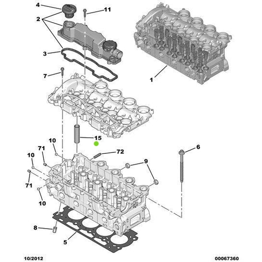 Non-Removable Injector Pipe - Citroen C5 2004-2008 Diesel | 9646510880