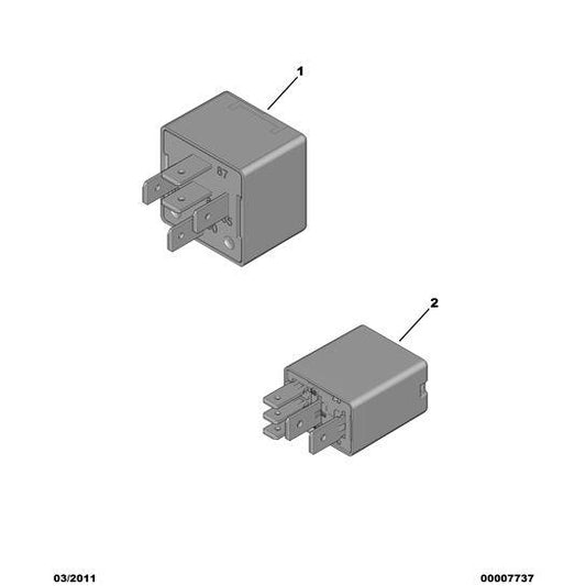 Electric Relay - Citroen Berlingo 2006-2008 Petrol | 9673062180
