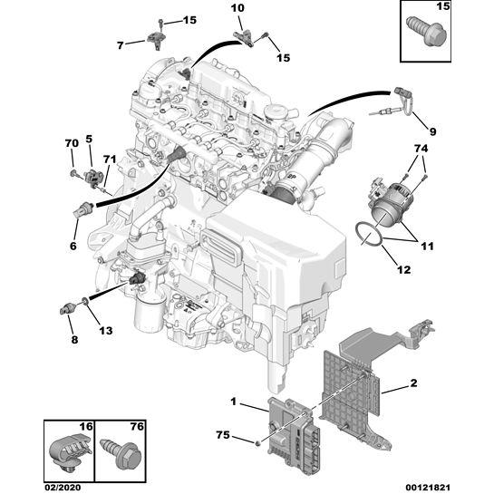 Genuine Peugeot Citroen C5 Air Cross 2018-2021 Diesel Camshaft Position Sensor | 9674262380
