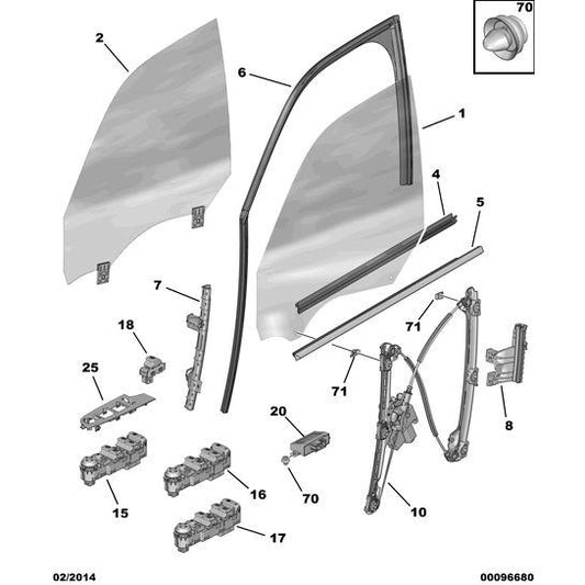 Genuine Citroen Dispatch 2016-2020 Diesel Contact Switch | 96762292ZD