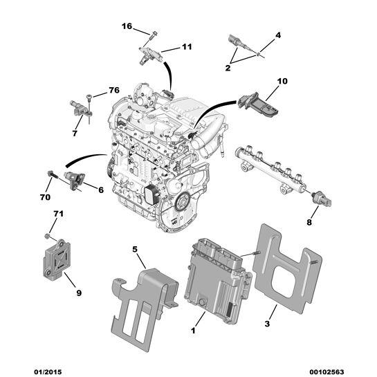 Engine Speed Sensor - Citroen Dispatch 2016-2020 Diesel | 9677539480