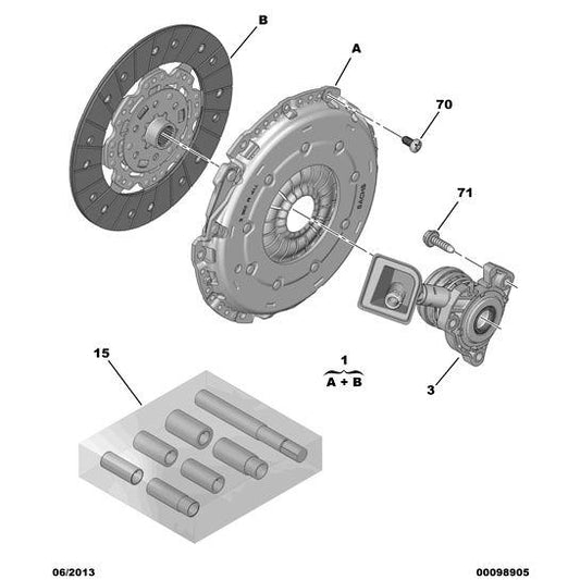 Clutch Slave Cylinder Stop - Citroen DS5 2011-2021 Petrol | 9677933380