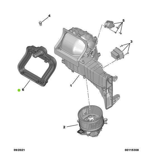 Genuine Peugeot Air Intake Deflector Seal - Citroen Dispatch 2016-2020 Diesel | 9678865580