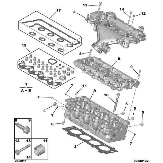 Fixing Bolt - Citroen C5 2008-2021 Diesel | 9801910480
