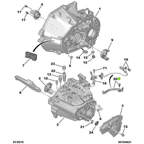 Harness Channel - Citroen C5 Air Cross 2018-2021 Diesel | 9804914280