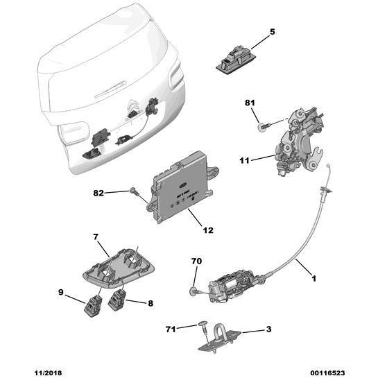 Genuine Peugeot Citroen Berlingo 2018-2021 Petrol Assembly Striker | 9808866880