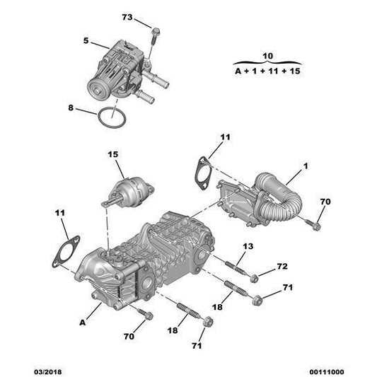 Pollution Control Circuit Seal - Citroen Berlingo 2018-2021 Diesel | 9813068180