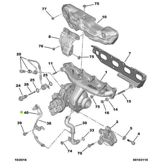 Genuine Peugeot Lubrication Pipe O-Ring Seal - Citroen / Peugeot | 9815338180 | 9815338180