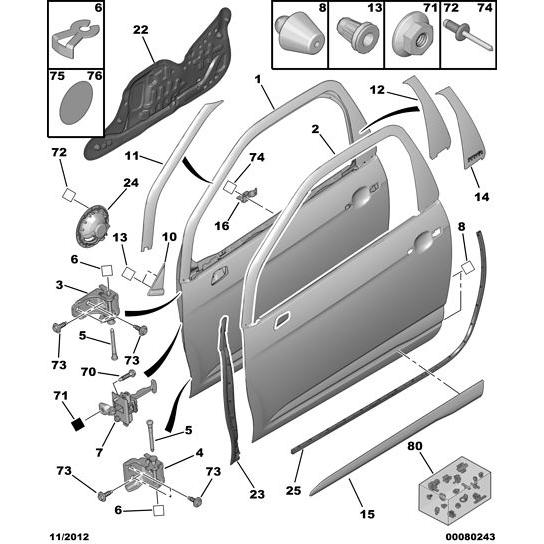 Door Protector - Citroen DS3 2010-2022 Petrol | 98000548VD