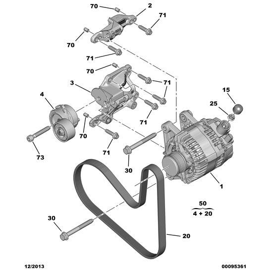 Alternator - Citroen C3 2009-2013 Petrol | 9806007480