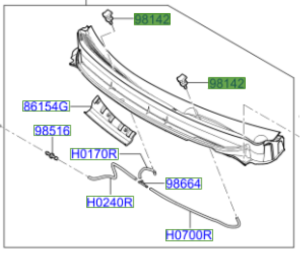 Genuine Kia Picanto (2011-2017) Front Washer Jet | 986301Y000