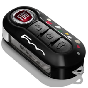 Genuine Black Key Cover - Fiat 500 / With 500 Logo | 71806620