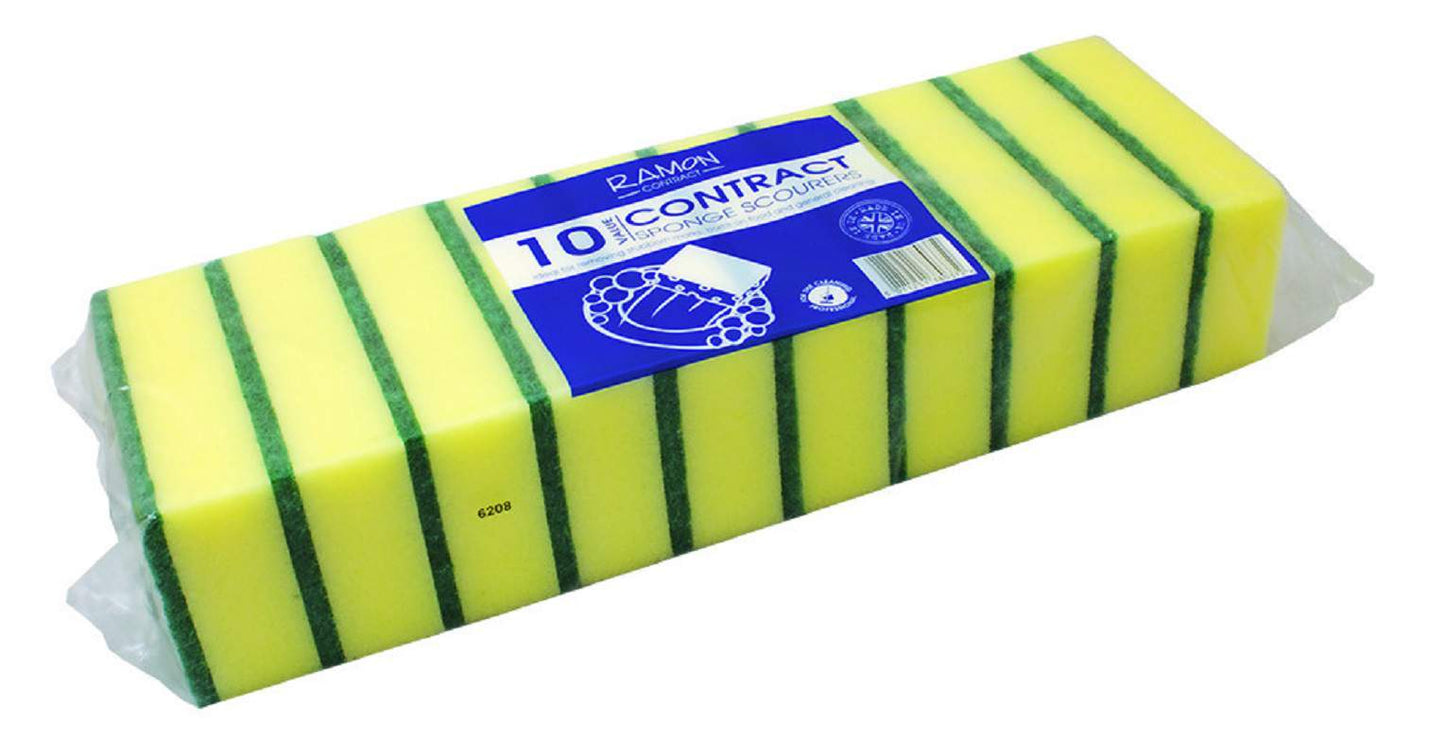 Sponge Scourers Pack Of 10 | SU016