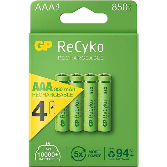 GP Super Aaa Rechargeable Batteries | ECYKO850AAA