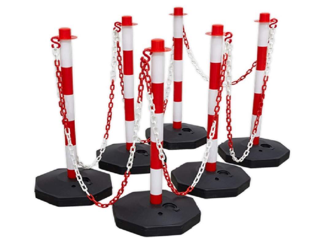 Prosol 6 Post Rubber Base & Chain Kit | RPK3610RW