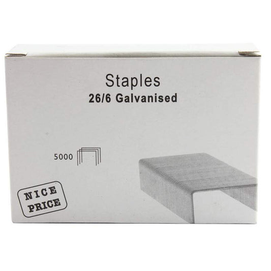 26/6 Metal Staples Pack Of 500 | EQU07