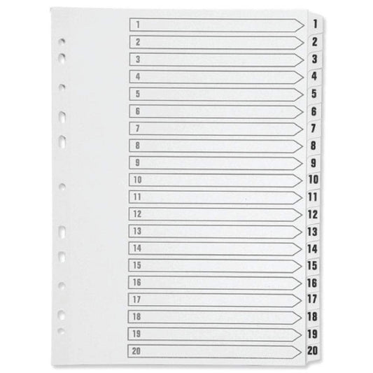 20 Part A-Z Index Multipunched | FIL05