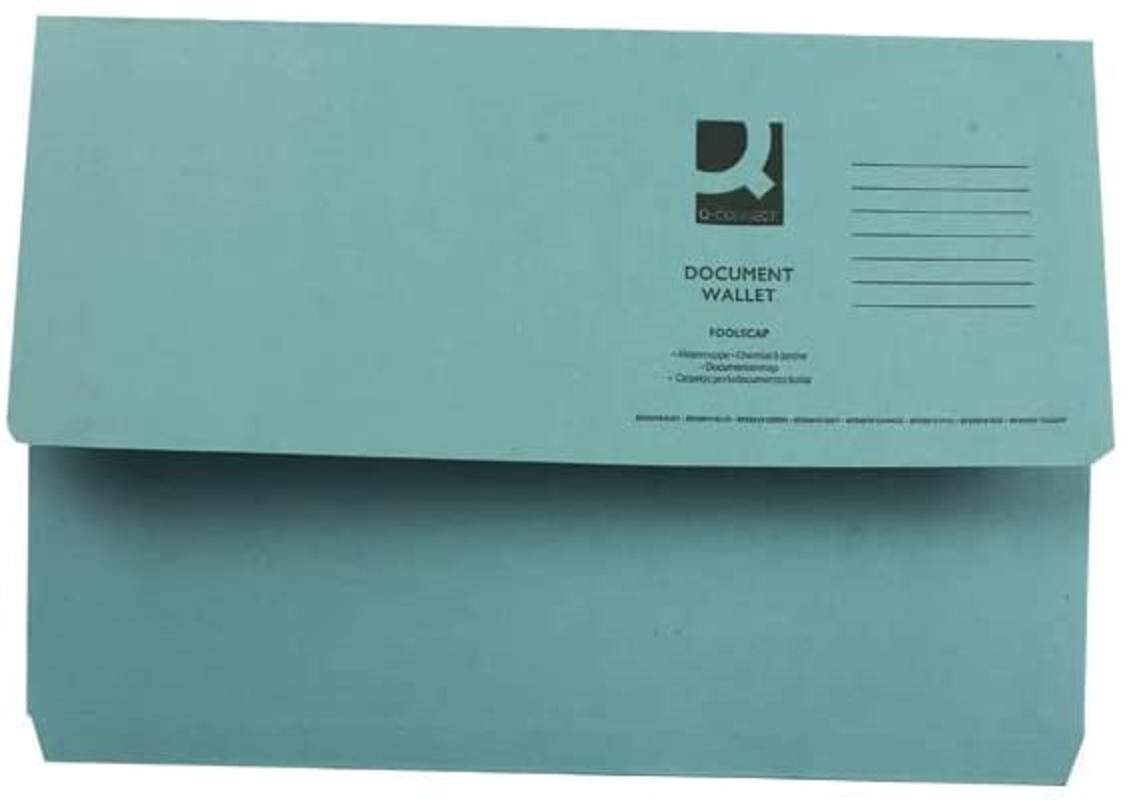 Foolscap Blue Document Wallet | FIL24