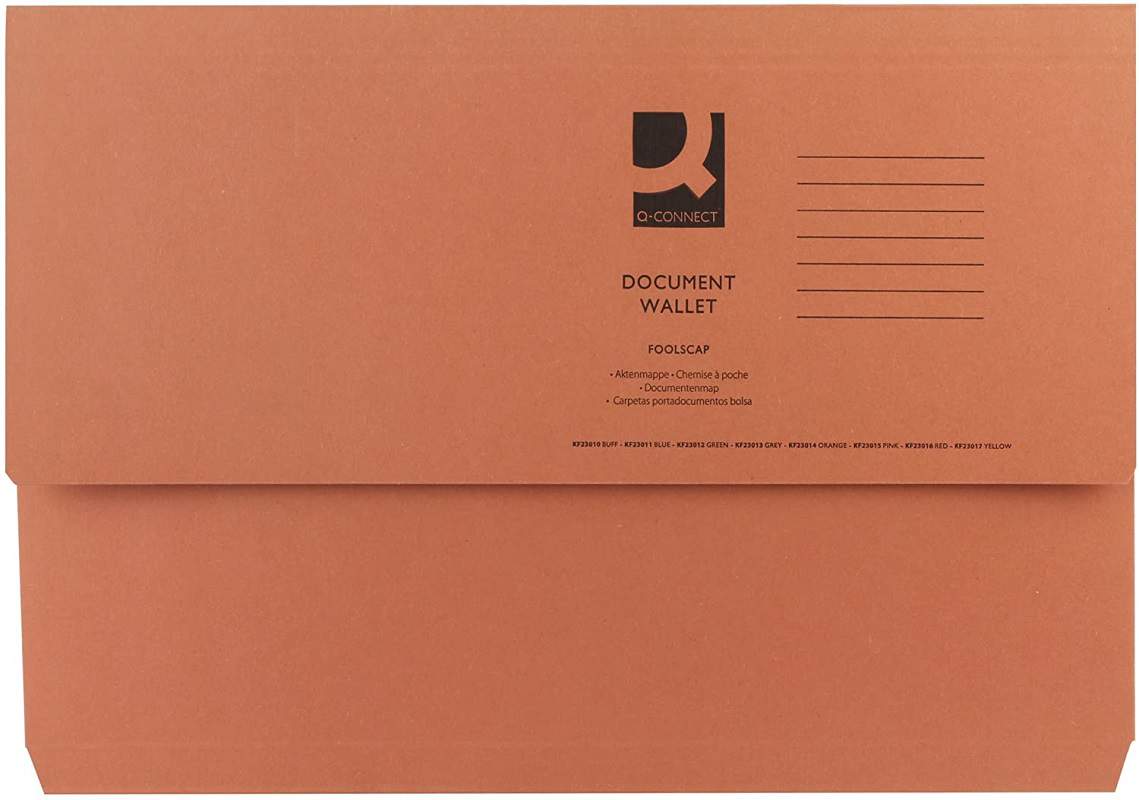 Foolscap Red Document Wallet | FIL25