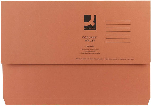 Foolscap Red Document Wallet | FIL25