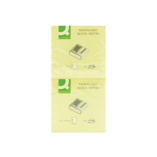 Fanfold Notes 75 X 75Mm Yellow | PAP11