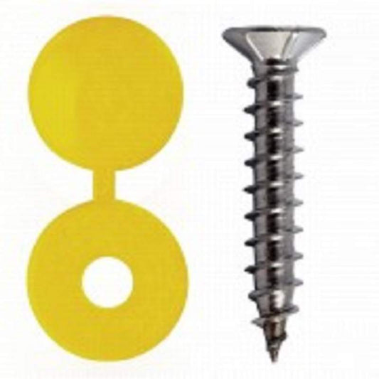 Stoneacre Plate Screw & Cap Yellow | NP04
