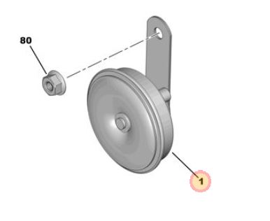 Genuine Citroen C4 Cactus 2014-2018 Horn | 9821060580