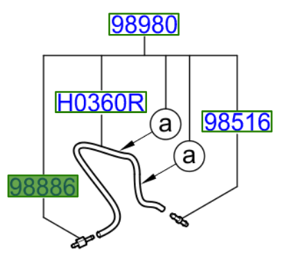 Rear Washer One-Way Valve - Kia Picanto 2011-Present | 9888634000