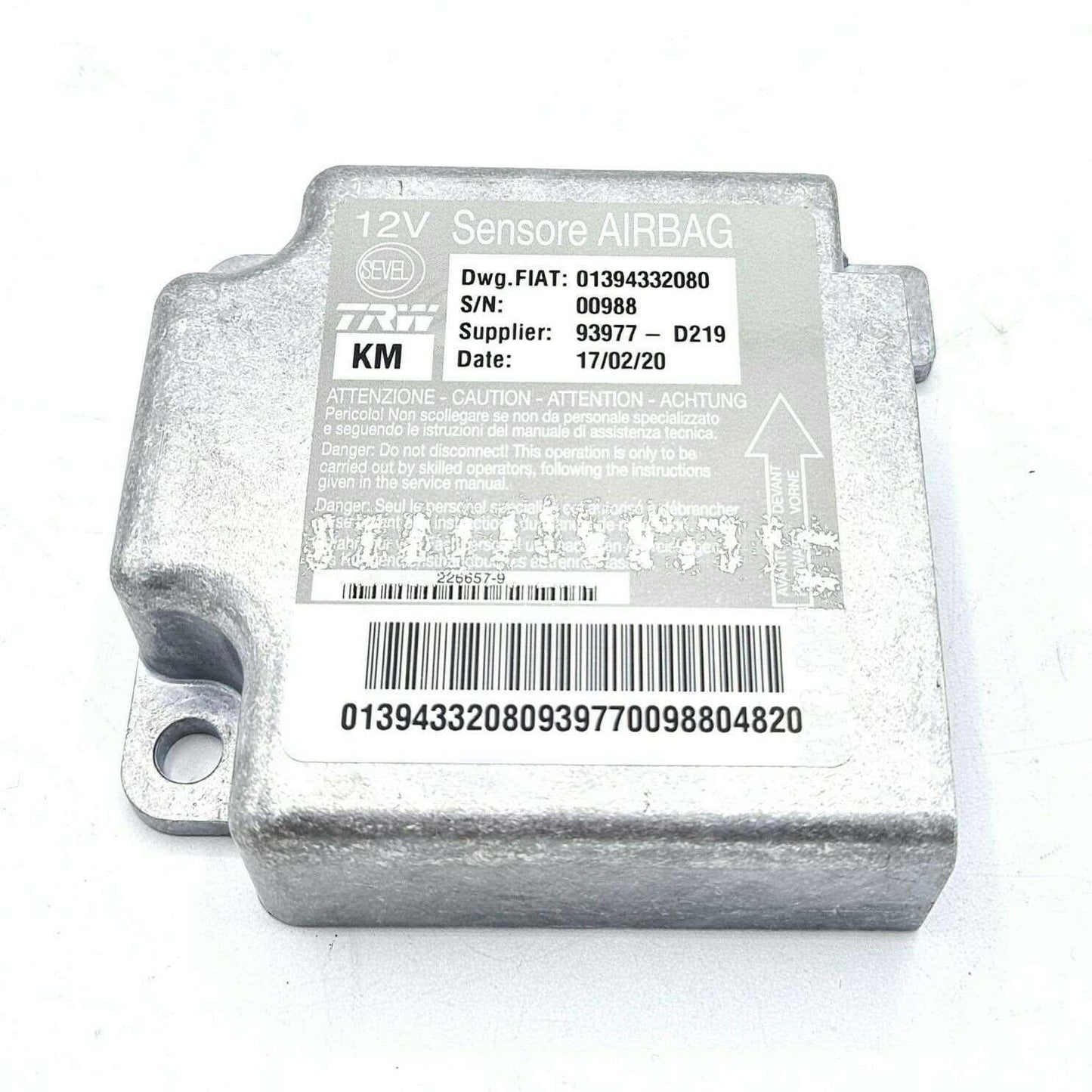 Genuine Fiat Air Bag Control Unit Ecu - Fiat Ducato 2018 Onward | 46858203 | 46858203