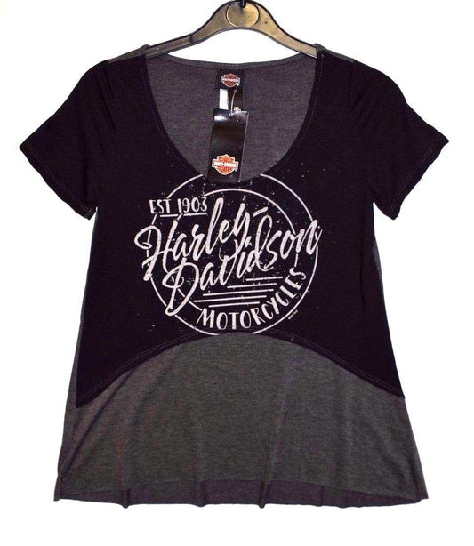 Harley Davidson - Circle Script Robin Hood Dealer Women's Tee | R0024892