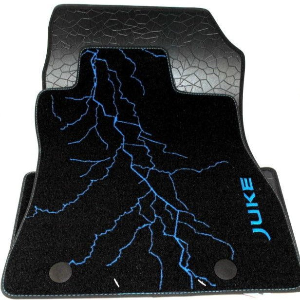 Genuine Floor Mats - Nissan Juke - Blue Lightning Pattern | KE7551K308